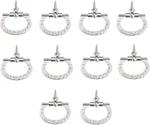 Dophee 10PCS Mini Cabinet Pulls, Self-tapping 24X27MM/0.94"X1.06", Silver. Fixed Price $10.35.