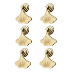 Morobor Ginkgo Leaf Shape Knob Handles, 6PCS Golden Drop Pendant Pull .... Fixed Price $28.81.