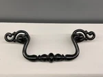 12 Ornate Black Dresser Drawer Pulls - 4 Hole Centers Made In Canada #CH3602. Fixed Price $50.00.