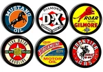 Vintage Gasoline Cabinet Knobs Retro Oil Brand Drawer Pulls, 6PC Set. Fixed Price $35.00.