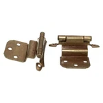 Pair Amerock Face Mount Burnished Brass 3/8" Inset Hinges Self-closing BP7928-BB. Fixed Price $9.73.