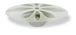 (as-is) 3-3/4" Betsy Fields Flower Pull Clear With Satin Nickel. Fixed Price $7.70.