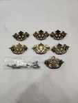 Keeler Kbc N03123 Drawer Drop Bail Pull Handle Aged Brass 2.5 Centers Lot Of 7. Fixed Price $17.95.