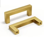 6 Pack 3" Hole Center Cabinet Handles Brushed Brass Kitchen Pulls -gold. Fixed Price $12.99.