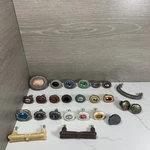 Lot Of 25 Anne At Home Different Pewter Cabinet Pulls. Fixed Price $27.99.