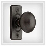 1-1/4" Iron Craft Knob With Backplate Statuary Bronze. Fixed Price $6.06.