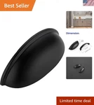 10 Pack Of Sturdy 3-INCH Kitchen Cabinet Handles Classic Black Finish. Fixed Price $27.99.