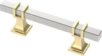 Alzassbg 10 Pack Satin Nickel And Gold Cabinet Pulls, 3" Or 7" Hole Centers. Fixed Price $24.99.