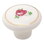 Amerock Pink Rose Allison Knobs Cabinet Pulls 1-1/2 " 221 Wht Lot Of 4. Fixed Price $8.60.