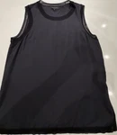Rag & Bone Black Silk Mesh Trim Sleeveless Crew Neck Tank Top Size M. #325. Fixed Price $17.00.