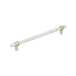 Amerock Carrione 10-1/16 Inch (256MM) Center-to-center Marble White/golden Ch.... Fixed Price $94.99.
