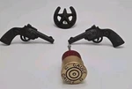 Set Of 4 Western Cowboy Southwest Drawer Pull Knobs Star/horeshoe Gun Shell. Fixed Price $25.96.