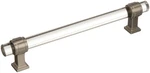 Amerock BP36656 Nickel/clear Glacio 6-5/16" Center To Bar Cabinet Pull. Fixed Price $41.91.