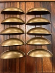 Khtumeware 10 Pack 3-3/4 Antique Brass Drawer Cabinet Cup Pulls Hardware. Fixed Price $32.00.