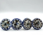 Ken Edwards Tonala Pottery Drawer Pulls Set Of 4 Knobs Birds & Butterfly Mexico. Fixed Price $54.00.