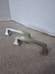 2 Amerock C-53030-1 Salvage Brass Straight Bar Drawer Pull Cabinet Handle Silver. Fixed Price $8.10.