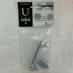 Umbra Bali 3 Drawer Pull Chrome Finish Metal Cabinet Handle Ball Bar Nos New. Fixed Price $5.50.