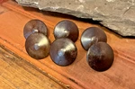 Set Of 6 Round 1.2" Iron Cabinet Knos/drawer Pulls...ship Free!. Fixed Price $23.96.