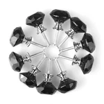 Diamond Crystal Glass Door Furniture Drawer Knobs Pull Handle Cabinet 30MM Black. Fixed Price $16.73.