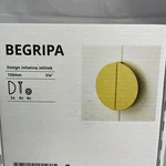 Ikea Begripa Handle Yellow Half-round 5 1/8" 604.693.96 (1L 1R). Fixed Price $18.90.