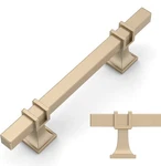 Amerdeco 6 Pack Champagne Gold Cabinet Pulls 3.75 Inch Hole Center. Fixed Price $22.49.