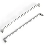 Satin Nickel Cabinet Pulls With 12.6'' Hole Centers, Modern Style Zinc Alloy .... Fixed Price $60.35.
