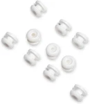 White Attachment Knobs - 10 Pack, Are Used With Shock Cords For Canvas. Fixed Price $31.99.