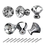Hosl 10PCS Cabinet Knobs 1.2'' Dresser Crystal Glass Drawer Pulls And Kn.... Fixed Price $18.42.