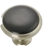 4) Hickory Hardware Tranquility 1-3/8" Satin Nickel/black Cabinet Knob. Fixed Price $5.69.