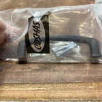 Cosmas, Brushed Oil-rubbed Bronze Cabinet Pull, Hole Centers 3-1/2". Fixed Price $7.25.