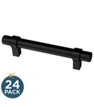 (qty 24) Liberty P40709C-FB-B2 3-3/4" 96MM Wrapped Bar Drawer Pull Matte Black. Fixed Price $29.99.