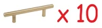 G7 Amerock Bar Pulls 3-3/4 In (96 Mm) Center-to-center Golden Champagne 10. Fixed Price $29.09.