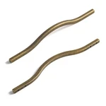 Goo-ki Low Profile Antique Brass Cabinet Pulls 6.3IN & 7.6IN Double Hole Z. Fixed Price $77.57.