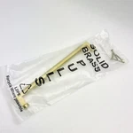 Solid MT0312-254-MSB 10" Centers Bauhaus Pull, Satin Brass, Ashley Morton. Fixed Price $47.45.