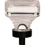 (24)-AMEROCK Glacio Clear/black Bronze Cabinet Knob Model: BP36653CBBR. Fixed Price $314.99.