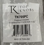 (lot Of 3) Top Knobs TK705PC, 6-5/16" (160MM) Ascendra Pull Polished Chrome. Fixed Price $19.99.