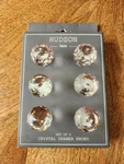 Hudson Home Crystal Drawer Knobs Set Of 6 Pink Hue. Fixed Price $20.00.