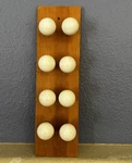 Set Of 8 Vintage White Lucite & Chrome Ball Drawer Pulls Mid Century 1/3. Fixed Price $45.00.