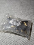 10 Pack 2" Knurled Cabinet Knobs Gold Black Aluminum Drawer Pulls With Screws. Fixed Price $18.79.