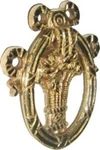 Basket Design Single Post Ring Pull Cast Brass. Fixed Price $6.43.