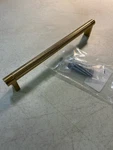 Emtek 84056.REC.KN 8" Knurled Bar Pull W/ Rectangular Stem, Satin Brass. Fixed Price $30.74.