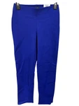 Jm Collection, Women's, Ponte Knit, Pull Ankle Pants, Bright Sapphire. Fixed Price $17.99.