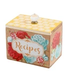 Pioneer Woman Blossom Jubilee Acacia Wood Recipe Box Crystal Knob. Fixed Price $47.64.