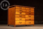 Mid-century 12-DRAWER Drafting & Parts Cabinet. Fixed Price $4140.00.