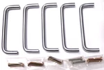 Belwith Cabinet Hardware 4" Satin Chrome Handle Pull PW355-26D 5PCS. Fixed Price $6.25.