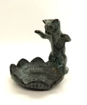 Eclectic Cast Iron Cat & Flower Dish Trinket Tray Coin Holder Boho Decor. Fixed Price $19.99.