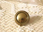 4 Amerock Burnish Brass Knobs/pulls, BP989-R1, 3/8"D, 1" Standout. Fixed Price $8.00.