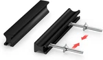 Homdiy 6 Pack Adjustable Black Cabinet Pulls 1-4" (25-102MM) Drawer Handle. Fixed Price $15.00.
