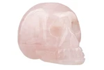 Rockcloud Healing Crystal Stone Human Reiki Skull Figurine Rose Quartz, 1.5". Fixed Price $9.99.