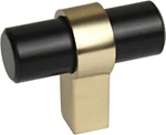 Design House Emery 188300 Kitchen Cabinet Knobs Matte Black & Satin Gold 5-PACK. Fixed Price $19.99.